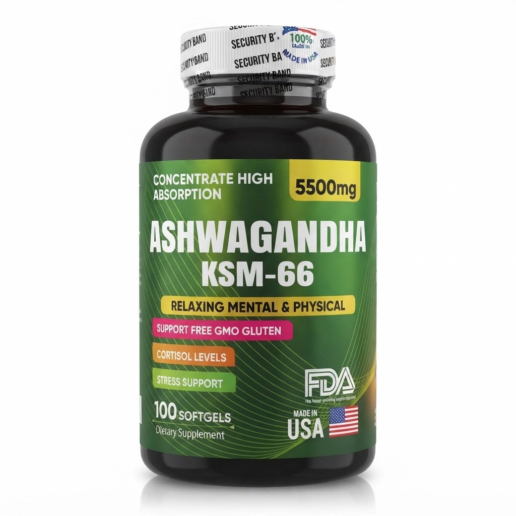 ASHWAGANDHA ORIGINAL KSM66 X100 SOFTGELS