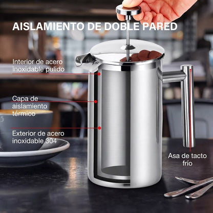 PRENSA FRANCESA ACERO INOXIDABLE 350ML