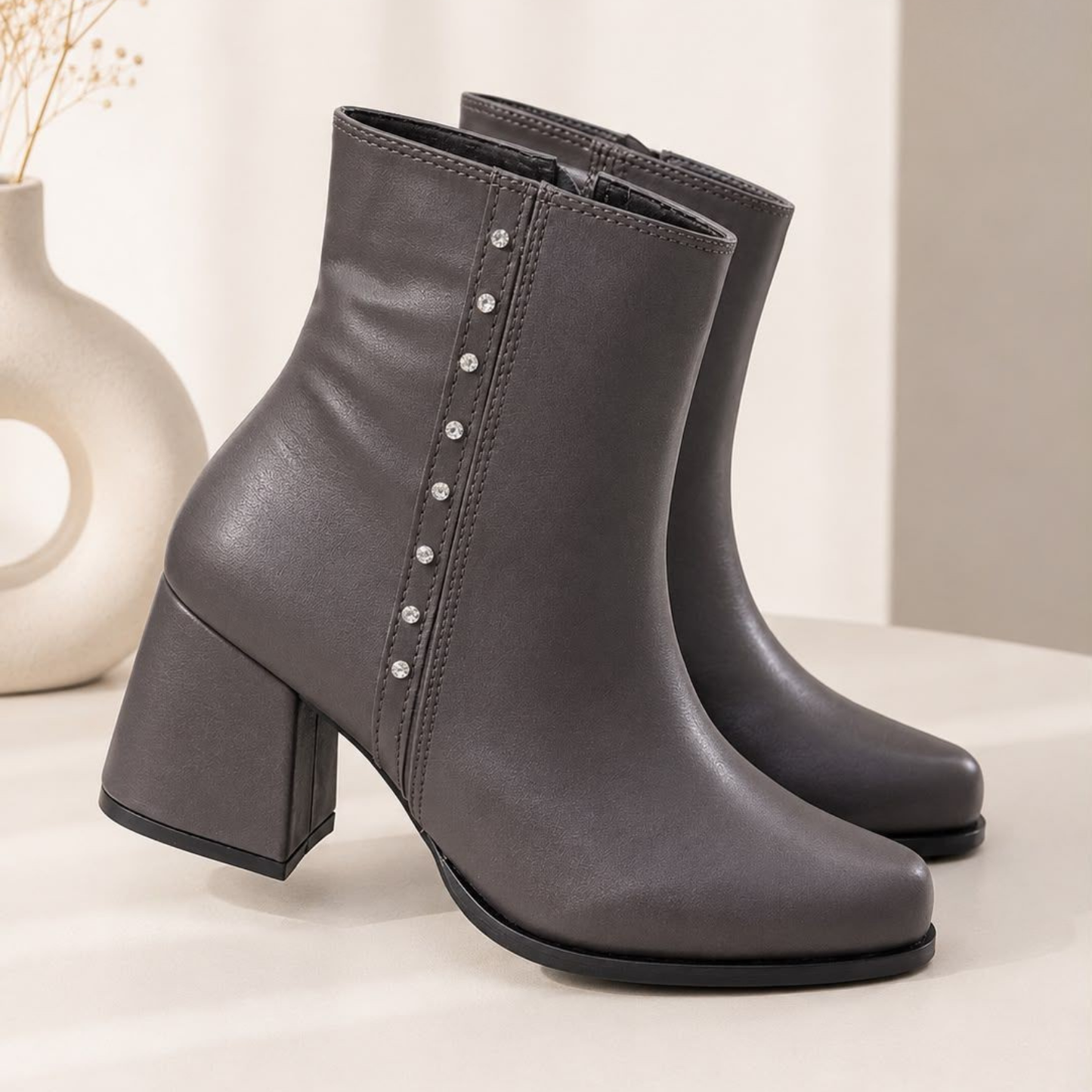BOTIN TACON ANCHO DAMA