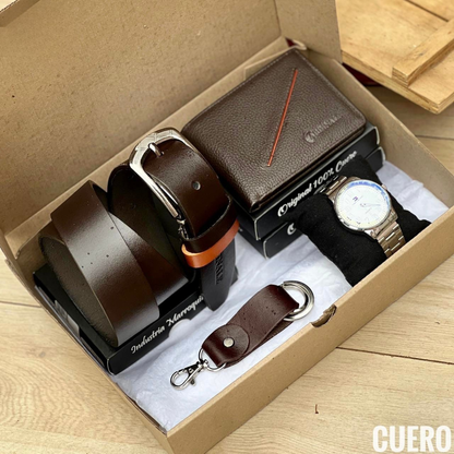 TRIO PREMIUM RELOJ+BILLETERA+CORREA