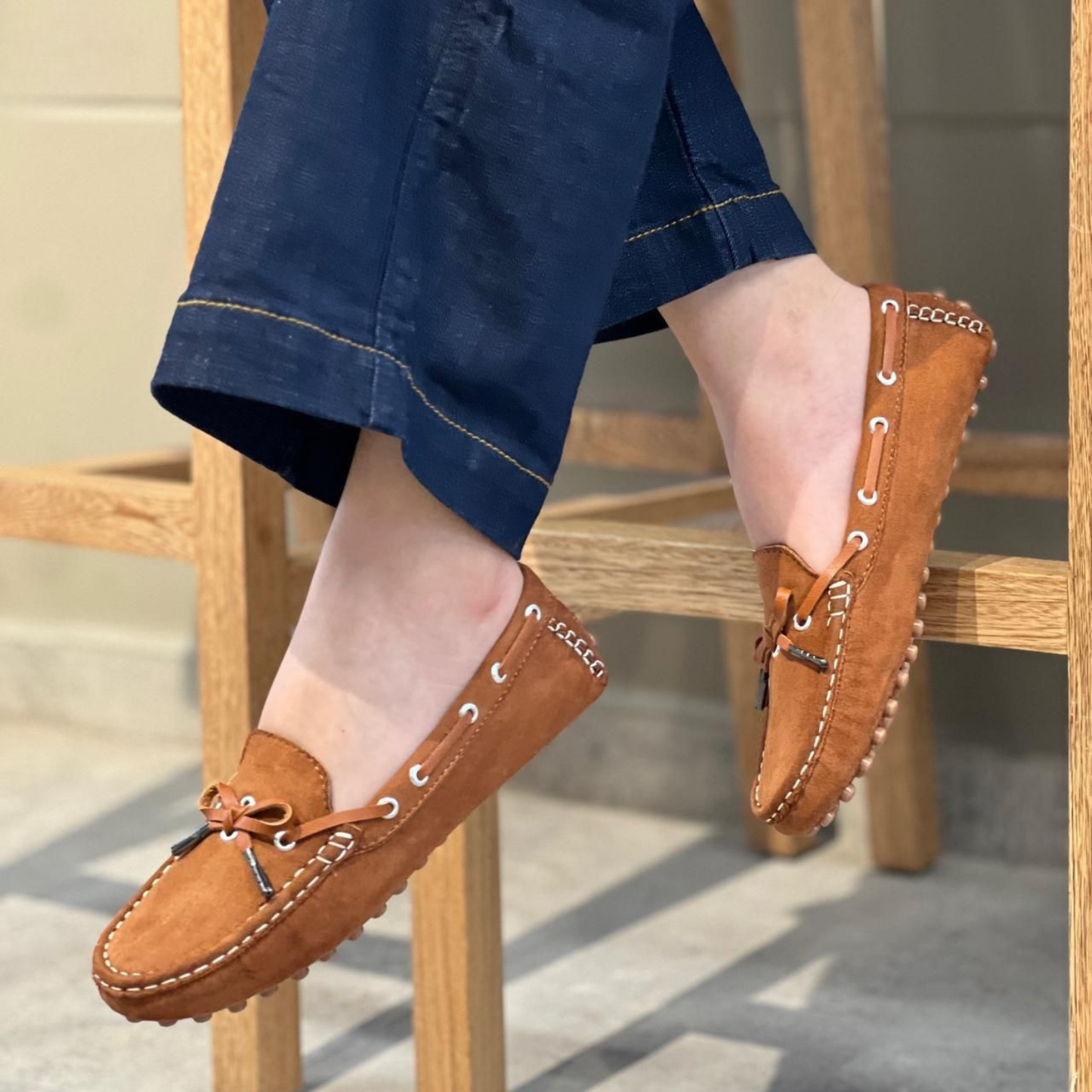 MOCASIN DAMA EN GAMUZA