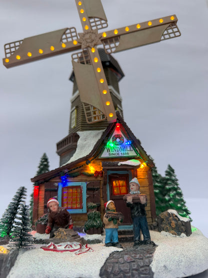 VILLA MOLINO MÁGICO NAVIDAD LED