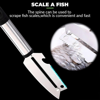Cuchillo 4 En 1 Pelador Multifuncional