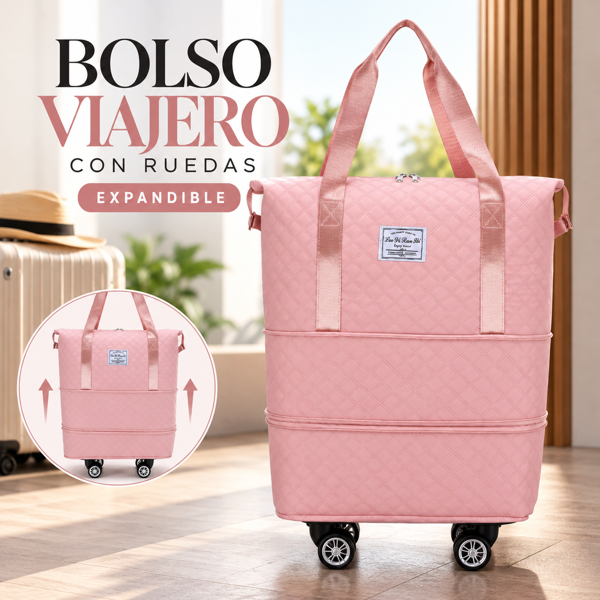 BOLSO VIAJERO CON RUEDAS EXPANDIBLE