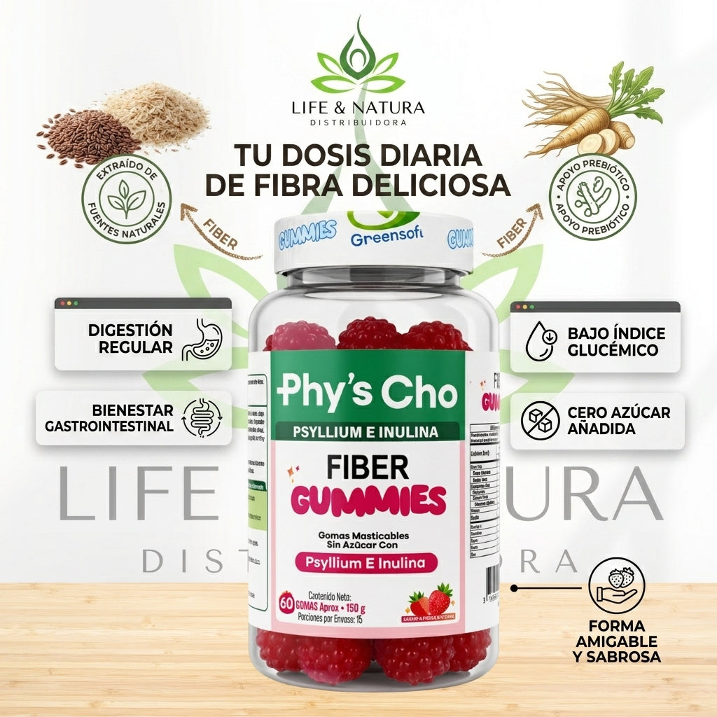 GOMAS Fibra Digestiva con Prebióticos - Con INVIMA