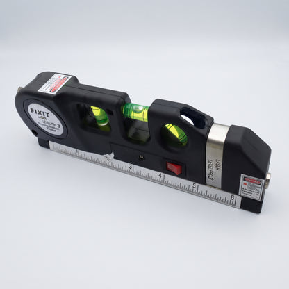 NIVEL LASER CINTA MÉTRICA CON 3 BURBUJAS