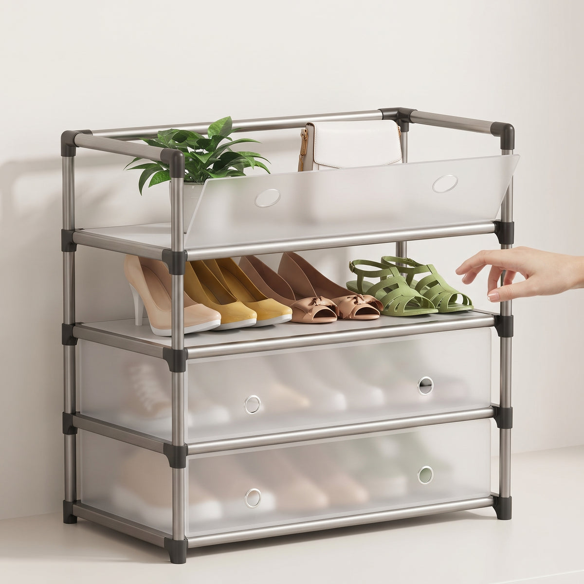 organizador con tapa acrilico
