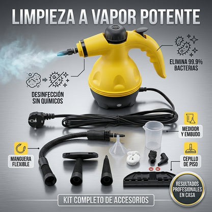 Limpiador a Vapor Eléctrico Multifuncion