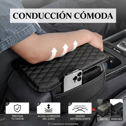 Cubierta Acolchada para Reposabrazos de Carro con Bolsillo