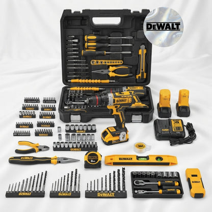 Taladro Inalámbrico Tipo DeWalt 24V – Kit 34 Accesorios
