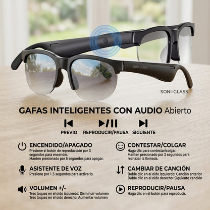 Lentes Gafas Inteligentes Bluetooth Audi