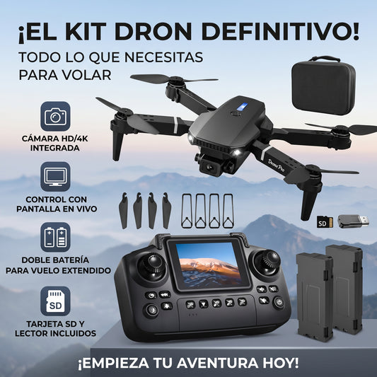 Dron E88 Pro Max Plegable +2 Baterias