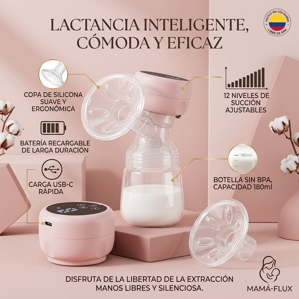 Extractor de Leche Materna Eléctrico Portátil