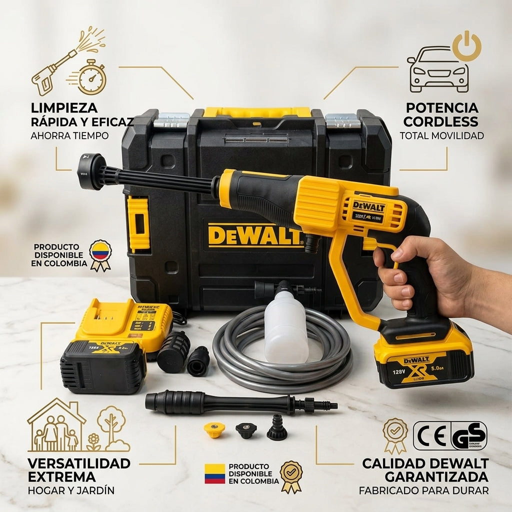 Hidrolavadora Dewalt 128V Alta presion