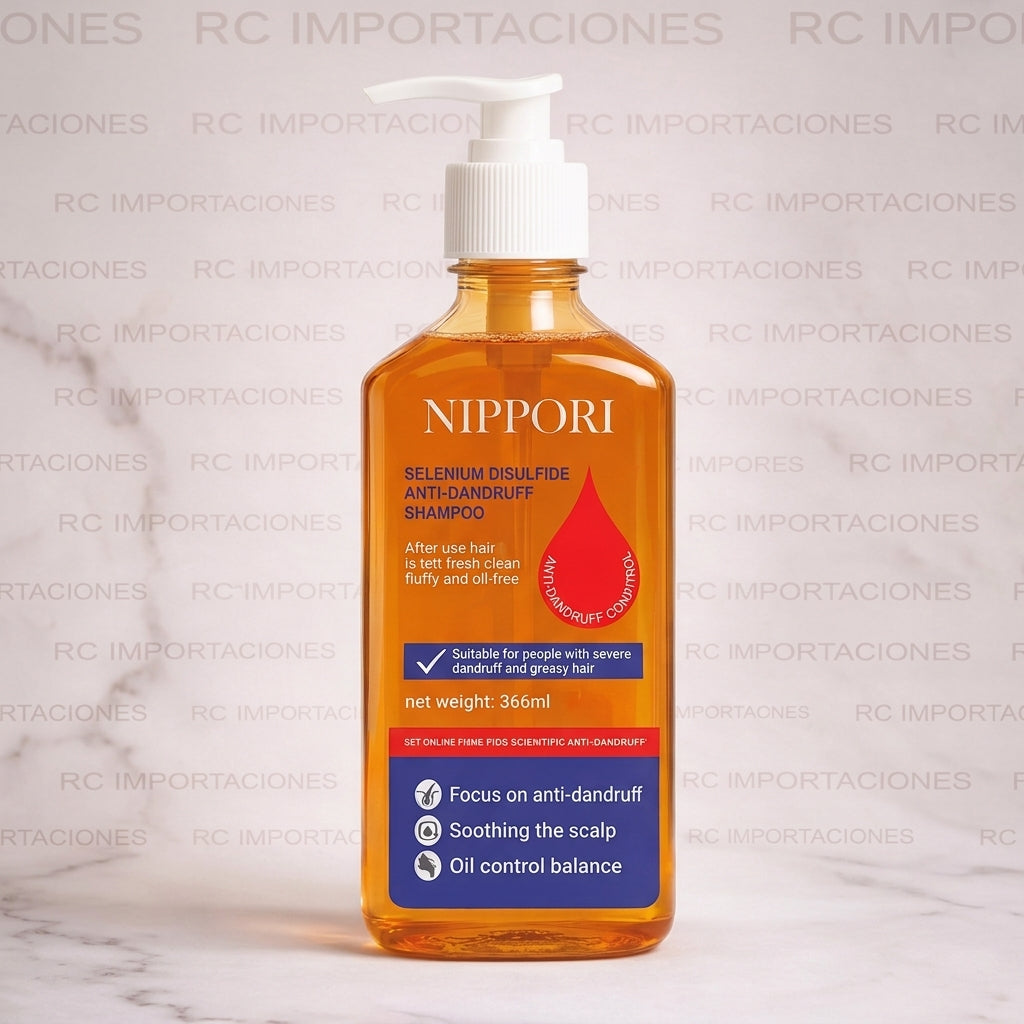 NIPPORI – Shampoo Anticaspa con Sulfuro de Selenio 360 ml