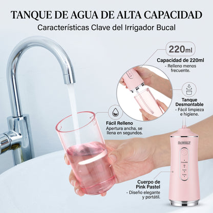 Irrigador Oral Recargable Sarro 4 Boquillas