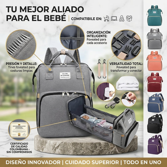 Pañalera Multifuncional para Cochecito de Bebé