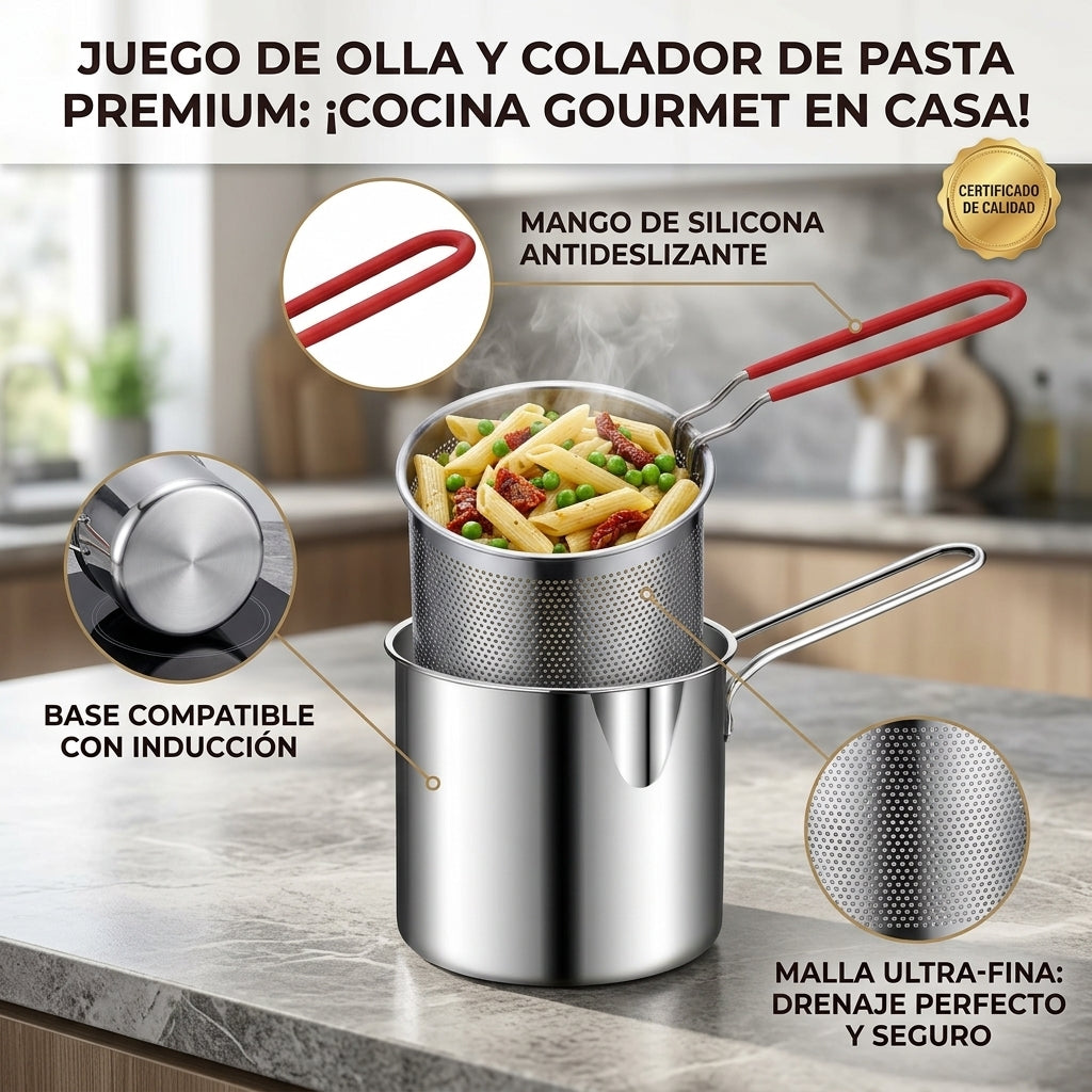Olla Freidora Manual con Canastilla