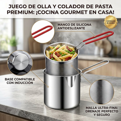 Olla Freidora Manual con Canastilla