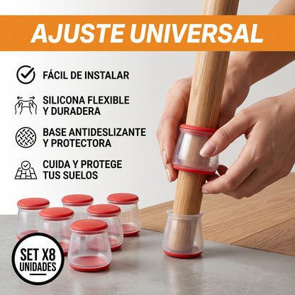 Set X8 Protectores En Silicona Para Pata