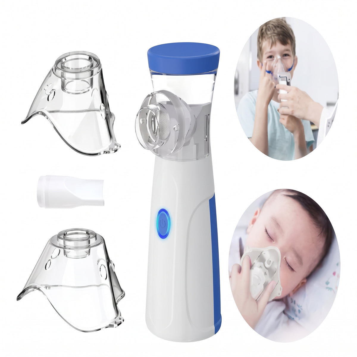 Nebulizador Portátil de Malla con Carga USB