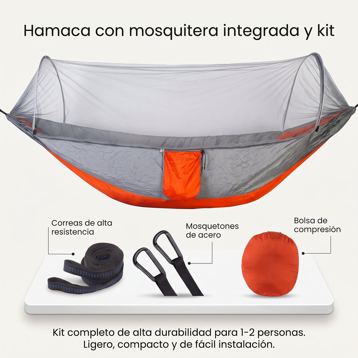 Hamaca Con Toldillo Portatil Anti Mosqui