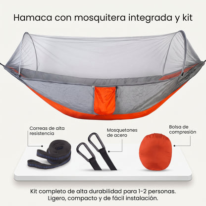 Hamaca Con Toldillo Portatil Anti Mosqui