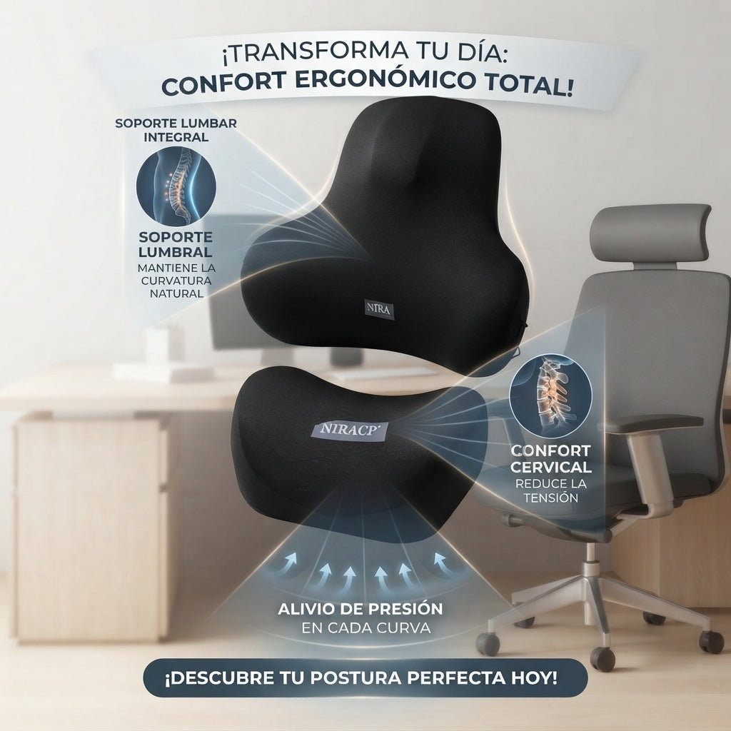 Combo de Almohadas Ergonómicas para Carro