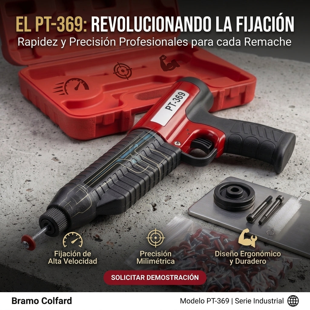 Pistola de Fijación Directa Profesional PT-369 🔨