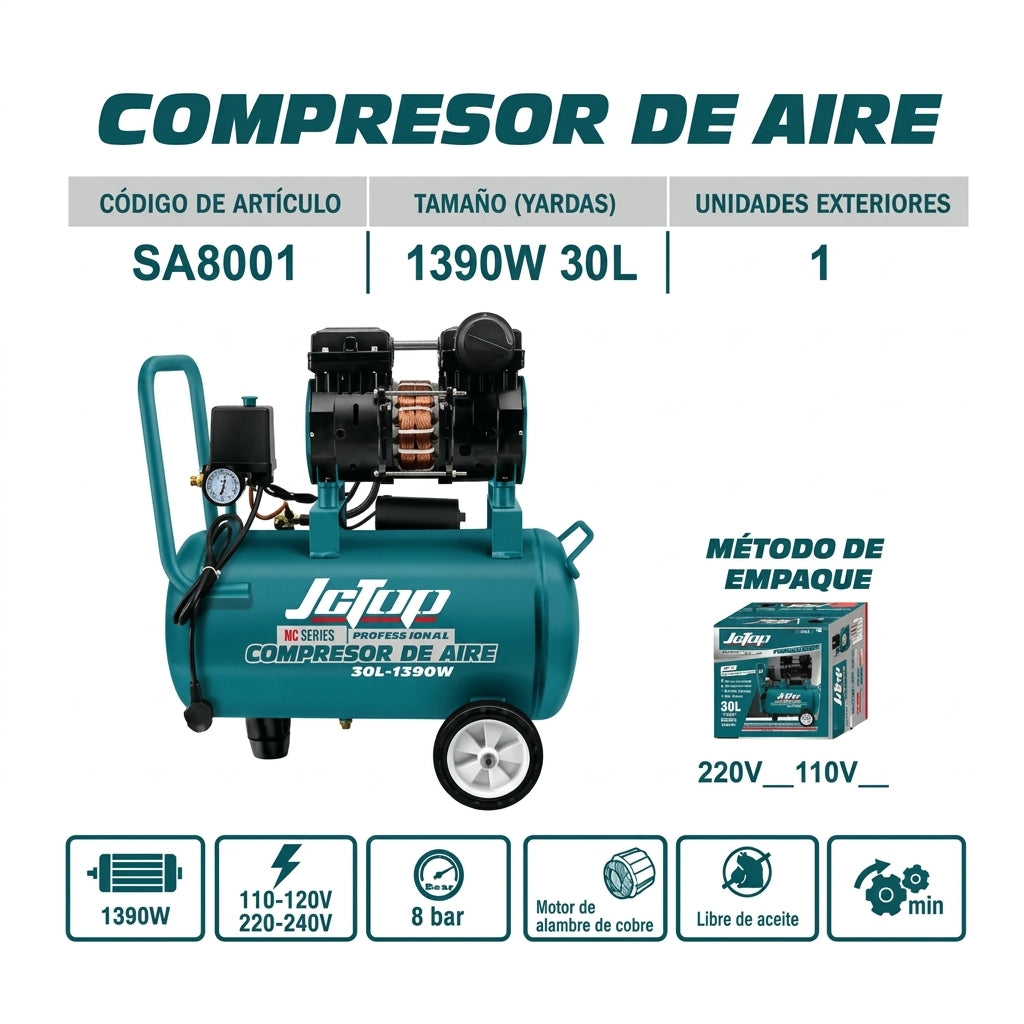 COMPRESOR 30 LTS JCTOP