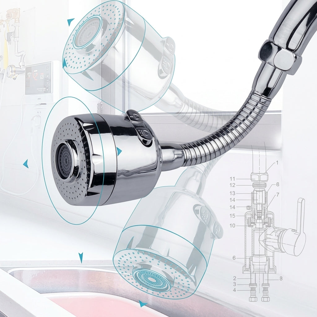 X1 EXTENSOR DE GRIFO 360° HOGAR