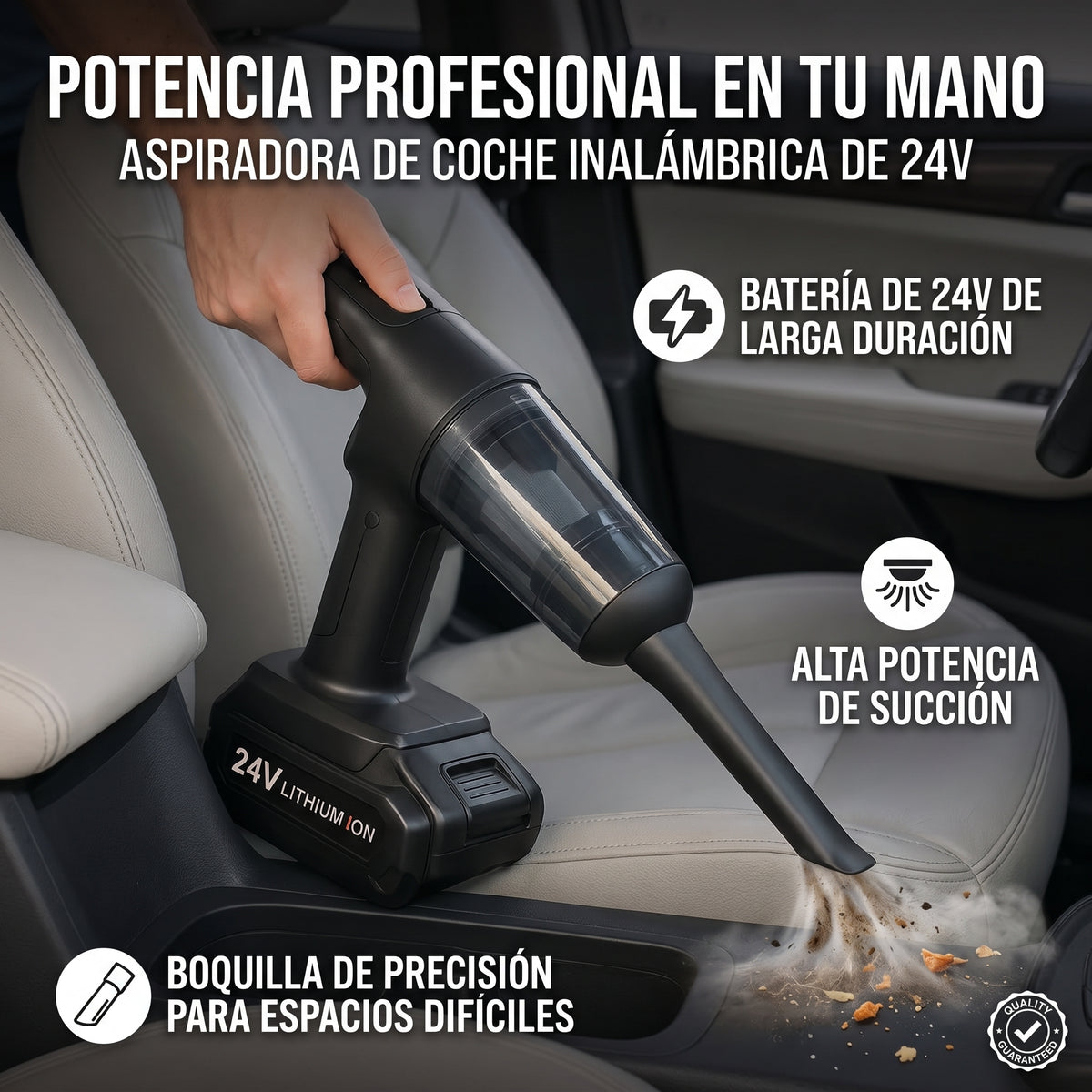 Aspiradora Inalámbrica Vertical CARRO