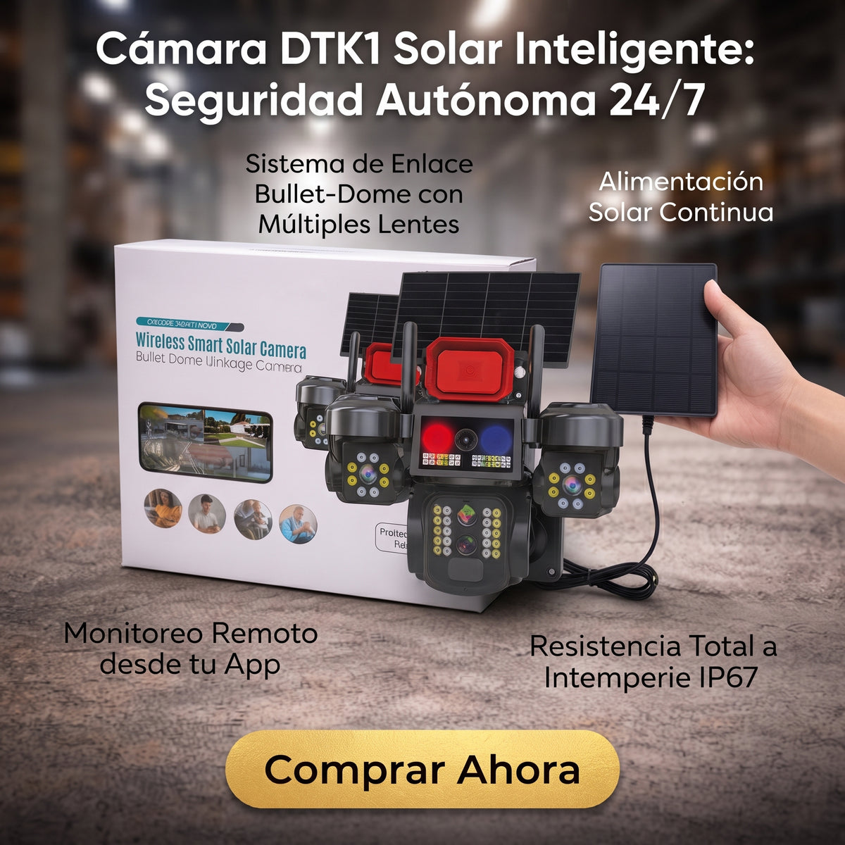 CÁMARA SOLAR 3 LENTES