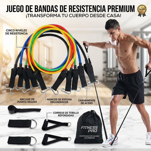 Kit De Bandas De Resistencia 11pzs