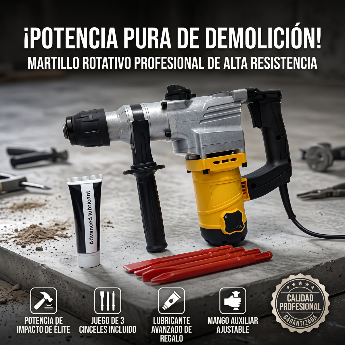 Rotomartillo Eléctrico HE-309