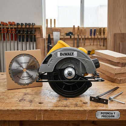 Sierra Circular Eléctrica de 7 Pulgadas 1680W con Guía Láser