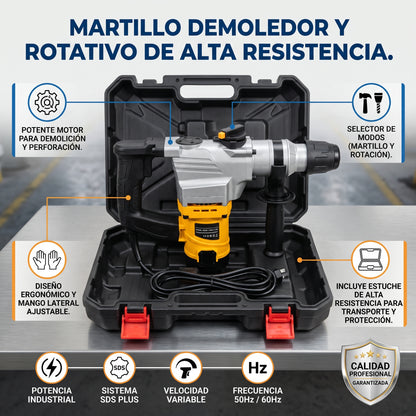 Rotomartillo Eléctrico HE-309