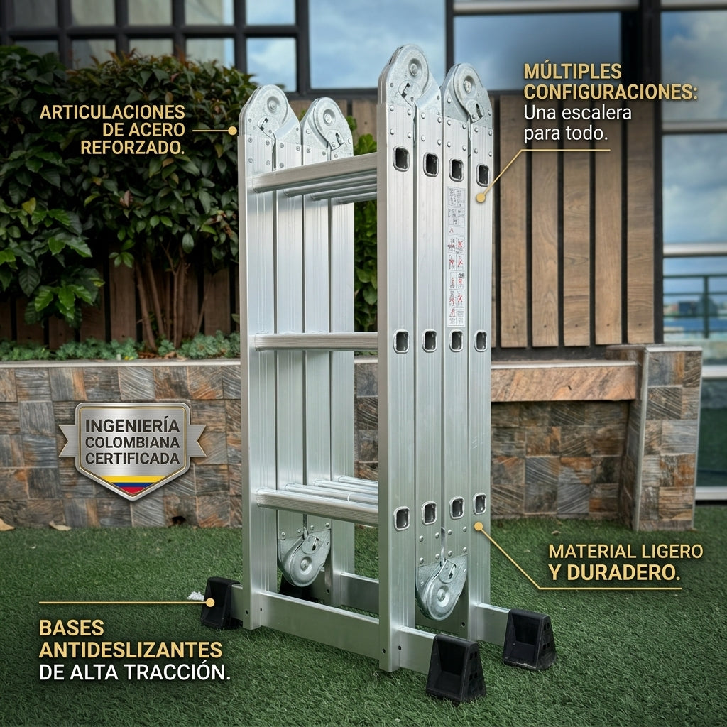 Escalera Multiposición 4.7 m - 16 Pasos