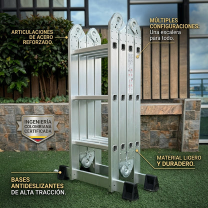 Escalera Multiposición 4.7 m - 16 Pasos
