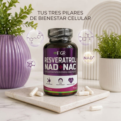Resveratrol NAD+NAC – Suplemento Dietario Premium