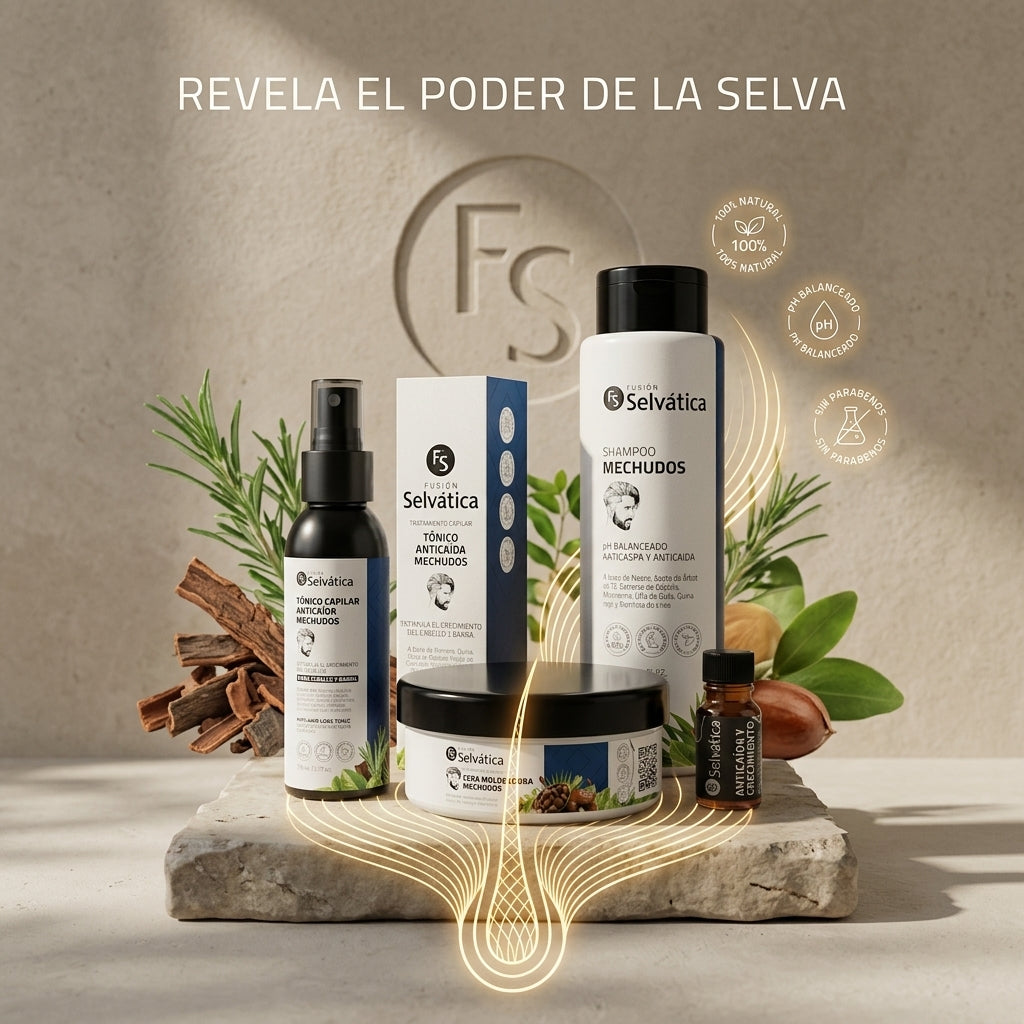 Kit Anticaída y Crecimiento Capilar para Hombre – 4 Productos
