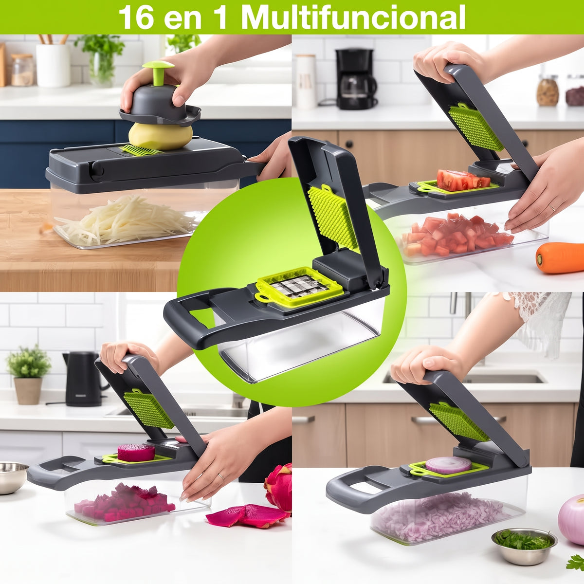 PICADOR DE VERDURAS DE 16 PIEZAS