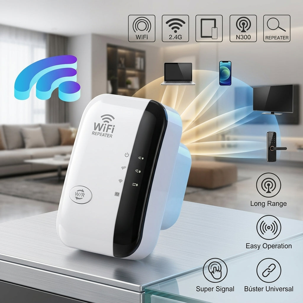 Repetidor WiFi Booster 300 Mbps
