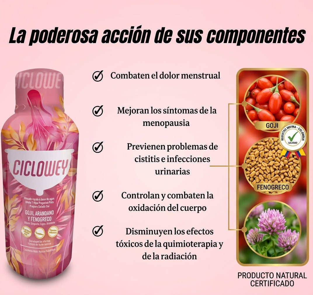 CICLOWEY – Suplemento Líquido para Bienestar Femenino 500 ml