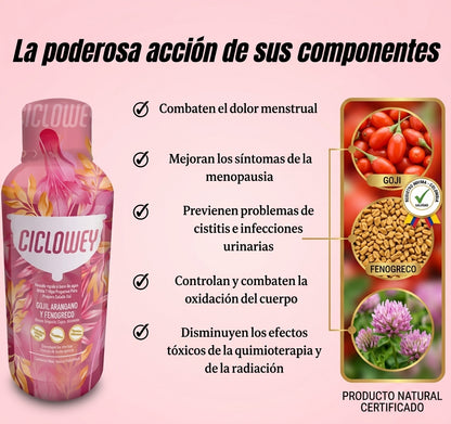 CICLOWEY – Suplemento Líquido para Bienestar Femenino 500 ml
