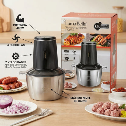 PROCESADOR DE ALIMENTOS 2 LITROS LUMA BE