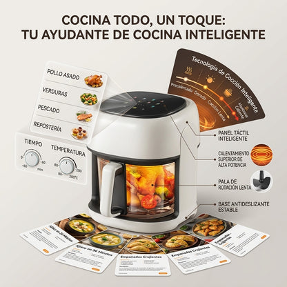 Freidora de Aire 8 Litros con Pantalla LCD