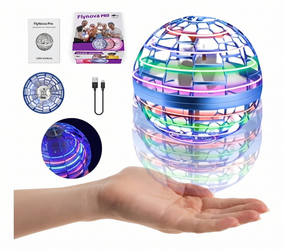 JUGUETE SPINNER BOLA VOLADORA
