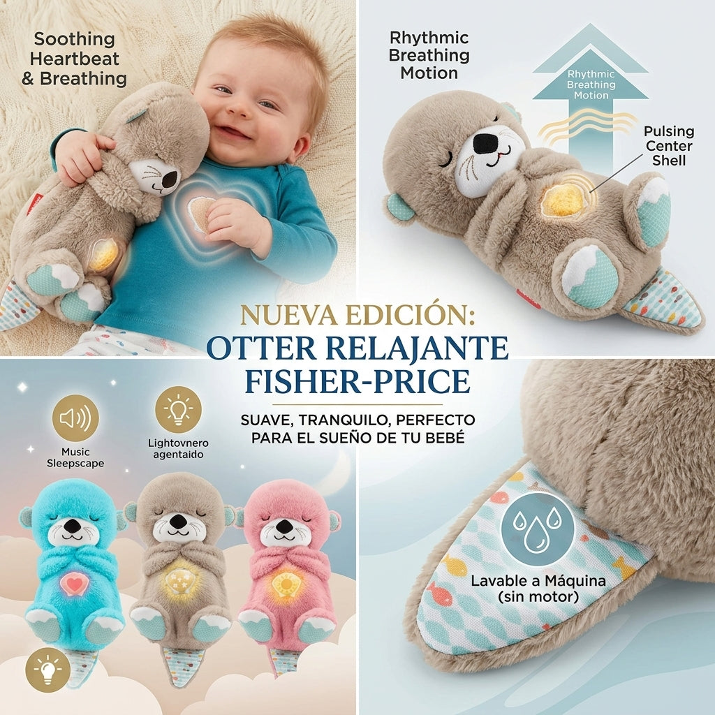 Peluche Nutria con Movimiento y Respiración