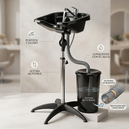Lavacabezas Portátil para Cabello – Salón y Estética Profesional